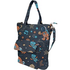 Space-seamless-pattern Shoulder Tote Bag by Salman4z