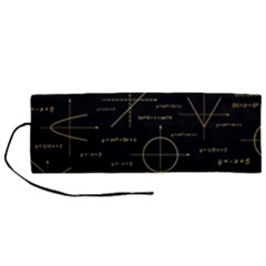 Abstract-math Pattern Roll Up Canvas Pencil Holder (m) by Salman4z