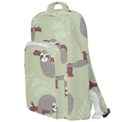 Sloths-pattern-design Double Compartment Backpack by Salman4z