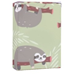 Sloths-pattern-design Playing Cards Single Design (rectangle) With Custom Box by Salman4z