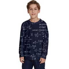 Mathematical-seamless-pattern-with-geometric-shapes-formulas Kids  Long Sleeve Jersey by Salman4z