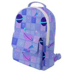 Seamless-pattern-pastel-galaxy-future Flap Pocket Backpack (small) by Salman4z