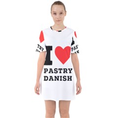 I Love Pastry Danish Sixties Short Sleeve Mini Dress by ilovewhateva