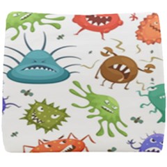 Dangerous-streptococcus-lactobacillus-staphylococcus-others-microbes-cartoon-style-vector-seamless Seat Cushion by Salman4z