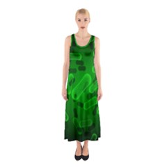 Green-rod-shaped-bacteria Sleeveless Maxi Dress by Salman4z