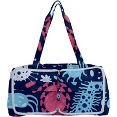 Seamless-pattern-microbes-virus-vector-illustration Multi Function Bag by Salman4z