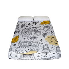 Doodle-seamless-pattern-with-autumn-elements Fitted Sheet (full/ Double Size) by Salman4z