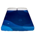 Abstract-classic-blue-background Fitted Sheet (King Size) View1