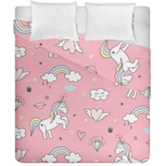 Cute-unicorn-seamless-pattern Duvet Cover Double Side (california King Size) by Salman4z