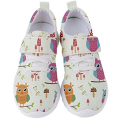 Forest-seamless-pattern-with-cute-owls Women s Velcro Strap Shoes by Salman4z