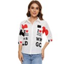 I love white gold  Women s Quarter Sleeve Pocket Shirt View1