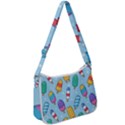 Cute-kawaii-ice-cream-seamless-pattern Zip Up Shoulder Bag View1