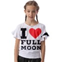 I love full moon Kids  Cut Out Flutter Sleeves View1