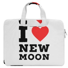 I Love New Moon Macbook Pro 16  Double Pocket Laptop Bag  by ilovewhateva