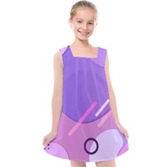 Colorful-abstract-wallpaper-theme Kids  Cross Back Dress by Salman4z