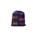 Colorful-sound-wave-set Drawstring Pouch (XS) View2