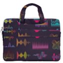 Colorful-sound-wave-set MacBook Pro 16  Double Pocket Laptop Bag  View2