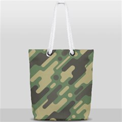 Camouflage-pattern-background Full Print Rope Handle Tote (small) by Salman4z