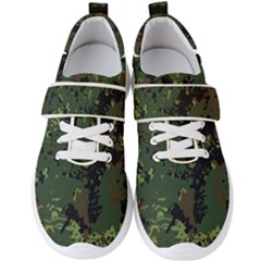 Military Background Grunge Men s Velcro Strap Shoes by pakminggu