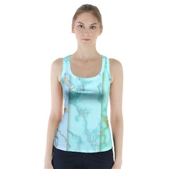 Background Marble Set Racer Back Sports Top by pakminggu