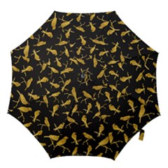 Background With Golden Birds Hook Handle Umbrellas (small) by pakminggu