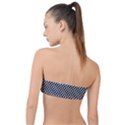 Black And White Checkerboard Background Board Checker Classic Bandeau Bikini Top  View2