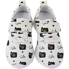 Cute Cameras Doodles Hand Drawn Kids  Velcro Strap Shoes by pakminggu