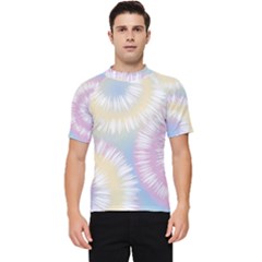 Tie Dye Pattern Colorful Design Men s Short Sleeve Rash Guard by pakminggu