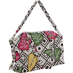 Leaves Foliage Batik Seamless Canvas Crossbody Bag by pakminggu