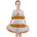 Beer Foam Bubbles Alcohol Glass Kids  All Frills Chiffon Dress View1