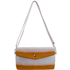 Beer Foam Bubbles Alcohol Glass Removable Strap Clutch Bag by pakminggu