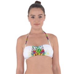 Brain Mind Psychology Idea Hearts Halter Bandeau Bikini Top by pakminggu