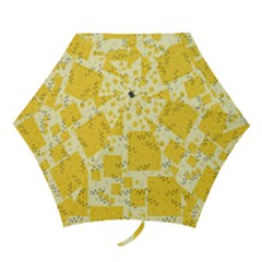 Party Confetti Yellow Squares Mini Folding Umbrellas by pakminggu