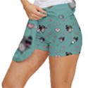 Raccoon Texture Seamless Scrapbooking Hearts Women s Skort View2