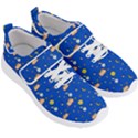 Cat Animals Sleep Stars Seamless Background Men s Velcro Strap Shoes View3