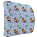 Pattern Giraffe Animal Seamless Scrapbooking Blue Back Support Cushion View2