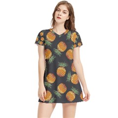 Pineapple Background Pineapple Pattern Women s Sports Skirt by pakminggu