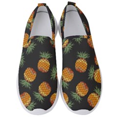 Pineapple Background Pineapple Pattern Men s Slip On Sneakers by pakminggu