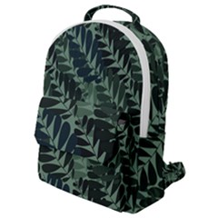 Background Pattern Leaves Texture Design Wallpaper Flap Pocket Backpack (small) by pakminggu