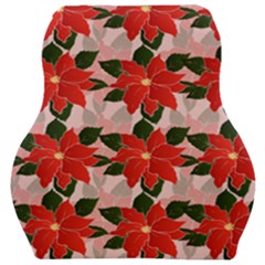 Poinsettia Pattern Seamless Pattern Christmas Xmas Car Seat Velour Cushion  by pakminggu