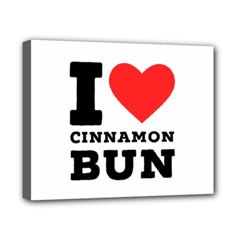 I Love Cinnamon Bun Canvas 10  X 8  (stretched) by ilovewhateva