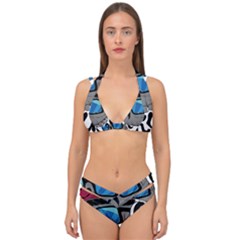 Cool Skull Double Strap Halter Bikini Set by pakminggu