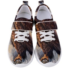 Eagle Art Eagle Watercolor Painting Bird Animal Women s Velcro Strap Shoes by pakminggu