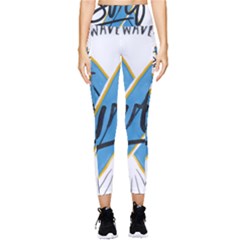 Wave Surfing Surfboard Surfing Pocket Leggings  by pakminggu