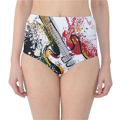 Electric Guitar Classic High-waist Bikini Bottoms by pakminggu