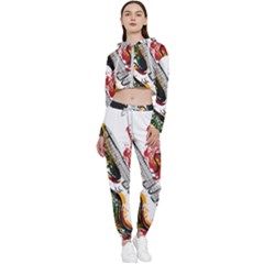 Electric Guitar Cropped Zip Up Lounge Set by pakminggu