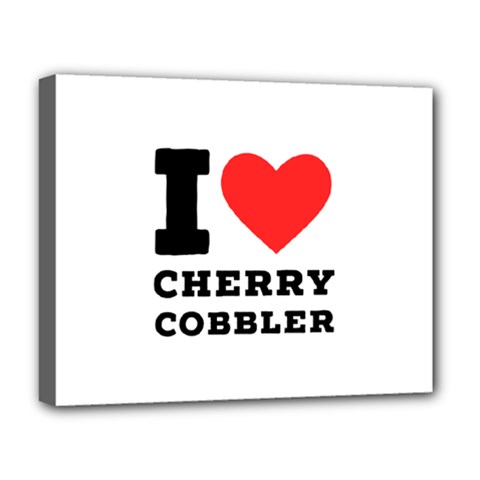 I Love Cherry Cobbler Deluxe Canvas 20  X 16  (stretched) by ilovewhateva