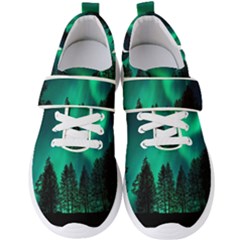 Aurora Northern Lights Phenomenon Atmosphere Sky Men s Velcro Strap Shoes by pakminggu