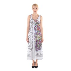 Neurodivergent Creative Smart Brain Sleeveless Maxi Dress by pakminggu