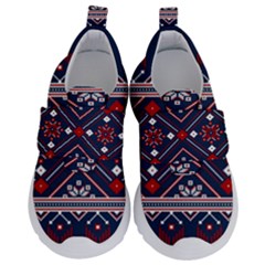 Ukrainian Folk Seamless Pattern Ornament Kids  Velcro No Lace Shoes by pakminggu